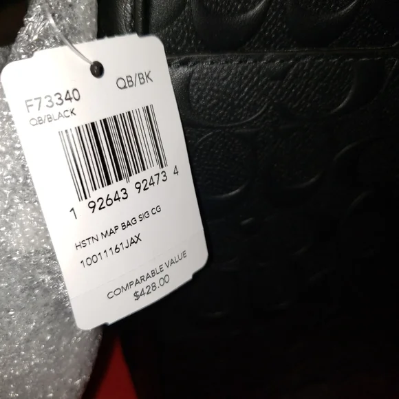 🖤Coach Black Leather Signature Messenger Bag - Picture 8 of 8